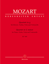 Mozart W.a. Quatuor Avec Piano en Sol Mineur Mozart W.a. Quatuor Avec Piano en Sol Mineur