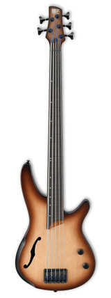 Ibanez Bass Workshop SRH505F-NNF Natural Browned Burst Flat