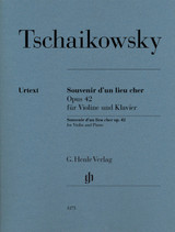 Tchaikowsky P.i. Souvenir D UN Lieu Cher Op. 42 Pour Violon et Piano