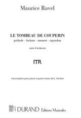 Ravel M. le Tombeau de Couperin Piano 4 Mains Ravel M. le Tombeau de Couperin Piano 4 Mains