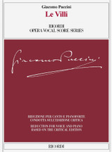 Puccini G. le Villi Chant Piano Puccini G. le Villi Chant Piano