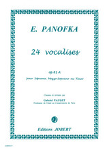 Panofka H. 24 Vocalises OP 81 A Voix