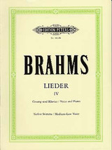 Brahms J. Complete Songs Vol 4 Voix Basse