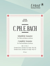 Bach C.p.e. Sonates Vol 2 WQ 126 - WQ 127 Flute