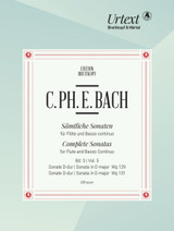 Bach C.p.e. Sonates Vol 5 WQ 129 - WQ 131 Flute