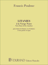 Poulenc F. Litanies A la Vierge Noire Choeur Poulenc F. Litanies A la Vierge Noire Choeur