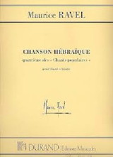 Ravel M. Chanson Hebraique N°4 Chant Ravel M. Chanson Hebraique N°4 Chant