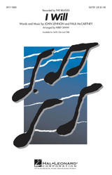 John Lennon/ Paul MC Cartney I Will Choeur Satb