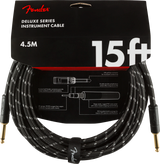 Cordon Jack Fender Deluxe Series Straight/straight 15' Black Tweed