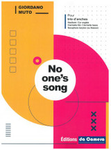 Muto G. NO One S Song Trio D'anches Muto G. NO One S Song Trio D'anches