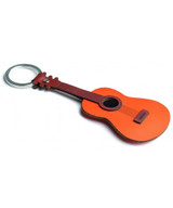 Porte Cle Guitare Acoustique en Cuir Porte Cle Guitare Acoustique en Cuir