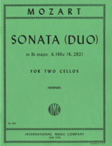 Mozart W.a. Sonate Sib Majeur 2 Violoncelles Mozart W.a. Sonate Sib Majeur 2 Violoncelles