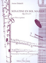 Diabelli A. Sonatine OP 151 N°1 Flute et Guitare