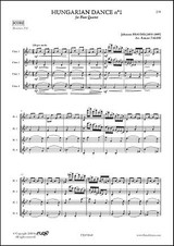 Brahms J. Danse Hongroise N°1 4 Flutes