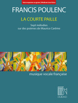 Poulenc F. la Courte Paille Voix Medium / Basse