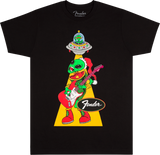 T-Shirt Fender Ugly Christmas Tee Alien Black XXL