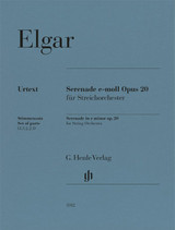 Elgar E. Sérénade opus 20 Orchestre à Cordes  - Parties Elgar E. Sérénade opus 20 Orchestre à Cordes  - Parties