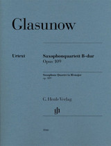 Glazounov A. Quatuor pour saxophones en Si bémol majeur op. 109
