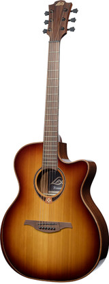 Lag Bevel Auditorium Cutaway Electro Bevel Brown Shadow