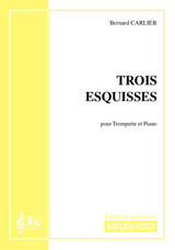 Carlier  B. Trois Esquisses Trompette Piano