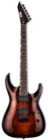 Ltd MH-200 HT QM Dark Brown Sunburst