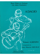 Albinoni T. Adagio Flute et Guitare ou 2 Guitares