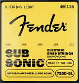Jeu de 5 Cordes Basse Electrique Fender 7250-5L 40/115