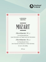 Mozart W.a. Divertimento KV Anh 229 N°3 Clarinettes Mozart W.a. Divertimento KV Anh 229 N°3 Clarinettes
