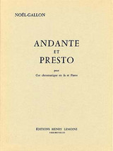 NOEL-GALLON Andante et Presto Cor NOEL-GALLON Andante et Presto Cor