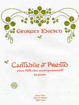 Enesco G. Cantabile et Presto Flute Enesco G. Cantabile et Presto Flute
