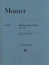 Mozart W.a. Sonate KV 284 RE Majeur Piano