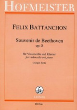 Battanchon F. Souvenir de Beethoven OP 8 Violoncelle Battanchon F. Souvenir de Beethoven OP 8 Violoncelle