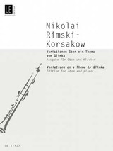 RIMSKY-KORSAKOV N. Variations Sur UN Theme de Glinka Hautbois RIMSKY-KORSAKOV N. Variations Sur UN Theme de Glinka Hautbois