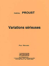 Proust P. Variations Serieuses Flute Solo Proust P. Variations Serieuses Flute Solo