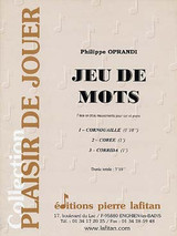 Oprandi P. Jeu de Mots Cor OU Saxhorn Alto Oprandi P. Jeu de Mots Cor OU Saxhorn Alto