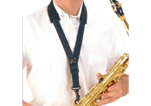 BG France S70SH Sangle En Cuir Échancré Doublée D'Éponge Pour Instruments De Musique