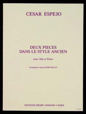 Espejo C. Deux Pieces Dans le Style Ancien Alto
