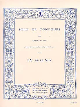 de la Nux P.v. Solo de Concours Trombone