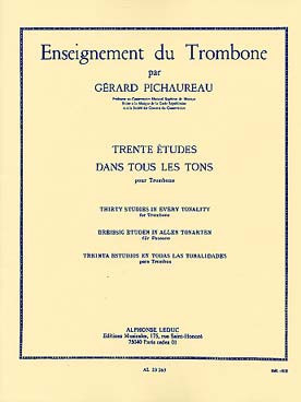 Pichaureau G. 30 Etudes Dans Tous Les Tons Trombone