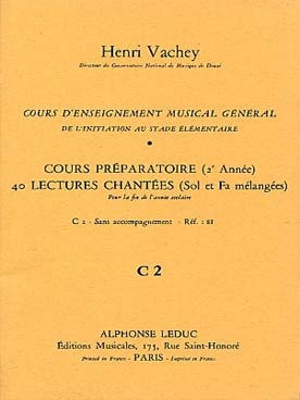 Vachey H. 40 Lectures Chantees C2