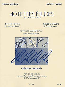 Galiegue M./naulais J. 40 Petites Etudes Trombone