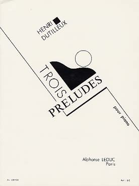 Dutilleux H. Preludes Piano