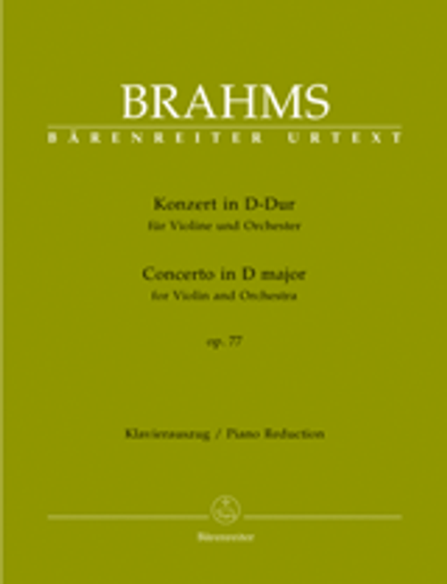 Brahms J. Concerto DO Majeur Violon Brahms J. Concerto DO Majeur Violon