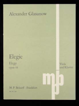 Glazounov A. Elegie OP 44 Alto