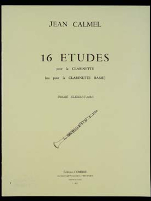 Calmel J. 16 Etudes Clarinette