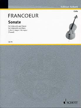 Francoeur Sonate Violoncelle