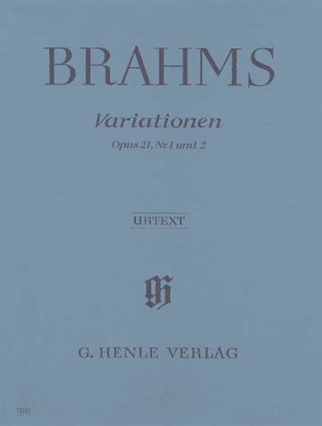 Brahms J. Variations OP 21 N°1 et 2 Piano