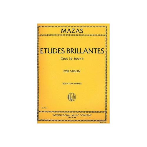 Mazas Etudes Brillantes OP 36 Vol 2 Violon
