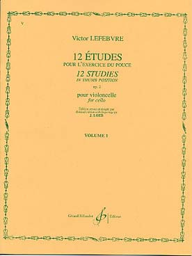 Lefebvre V. 12 Etudes OP 2 Vol 1 Violoncelle