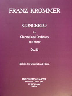 Krommer F. Concerto OP 86 Clarinette
